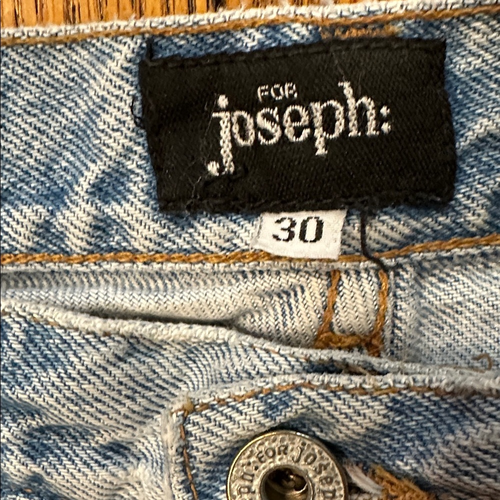 FOR JOSEPH VINTAGE💗 LIGHT WASH STRAIGHT LEG HIGH WAIST WOMENS BLUE JEANS SIZE 30 - Picture 2 of 12